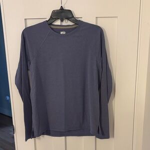 REI Women's Blue Long Sleeve Tee